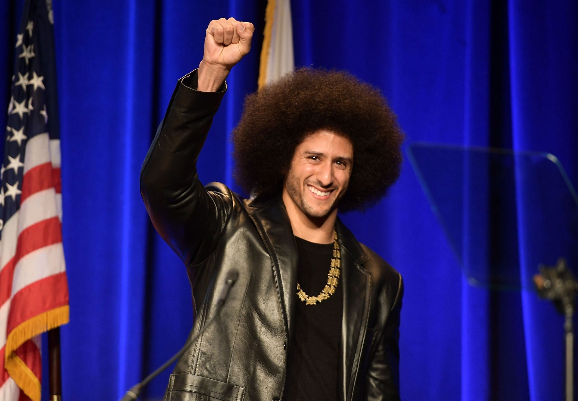 Colin Kaepernick at the Annual Bill Of Rights Dinner hosted by ACLU SoCal