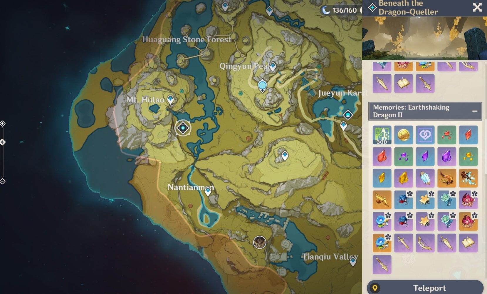 List of Ascension Materials to farm for Yelan in Genshin Impact