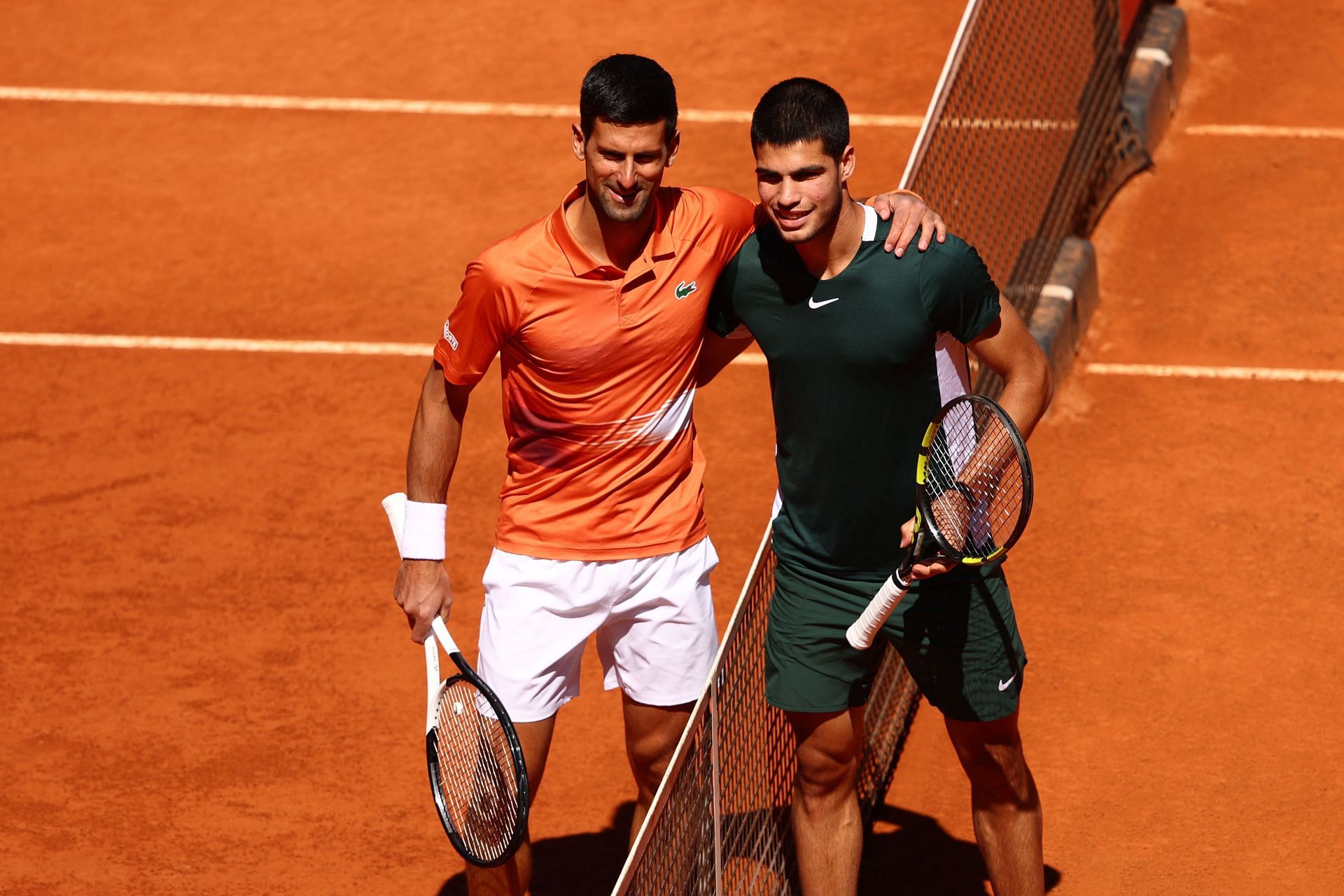 Djokovic and Alcaraz at the Mutua Madrid Open