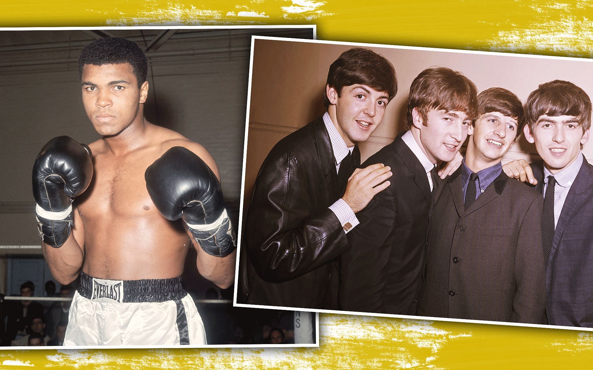 Muhammad Ali (left) &amp; The Beatles (right) [Image Credits- People.com &amp; RollingStone.com]