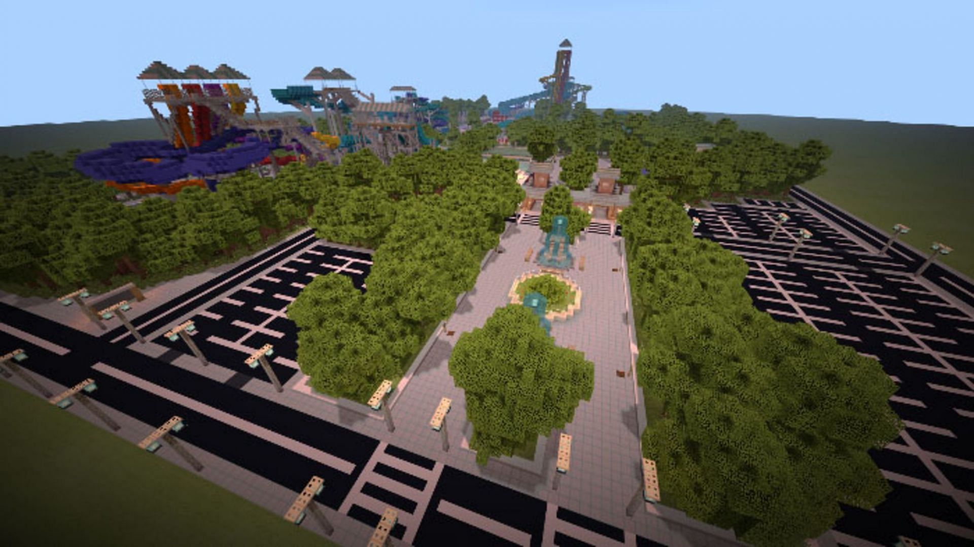 This particular map is inspired by a real-world waterpark (Image via GrenadeOfTacos/Mcpedl.com)