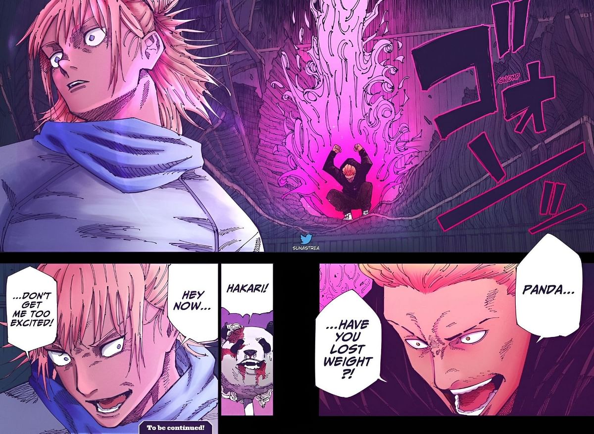 Jujutsu Kaisen Chapter 185: Panda Says Goodbye To His Family, Hakari Vs