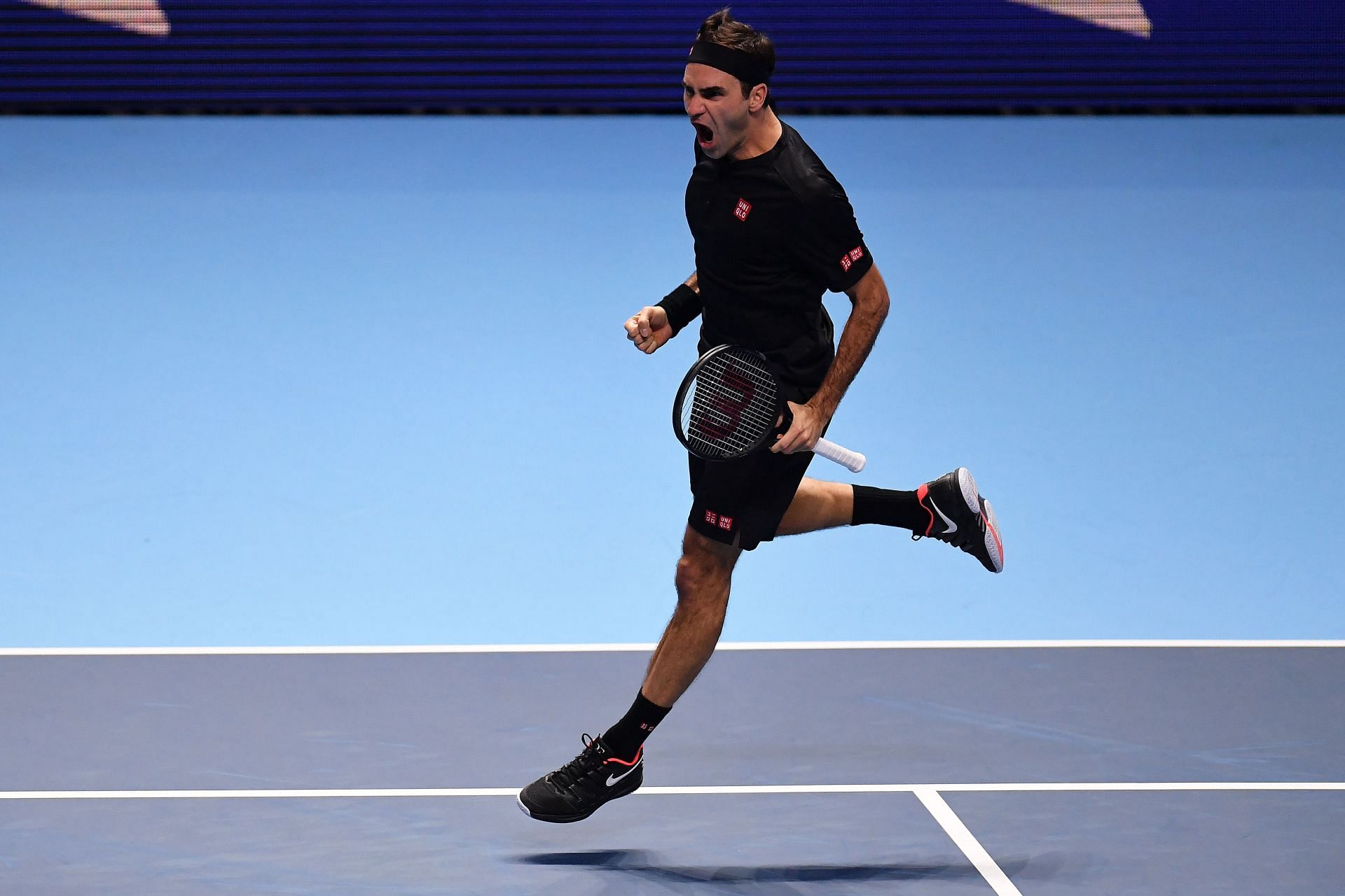 Roger Federer at the 2019 Nitto ATP Finals