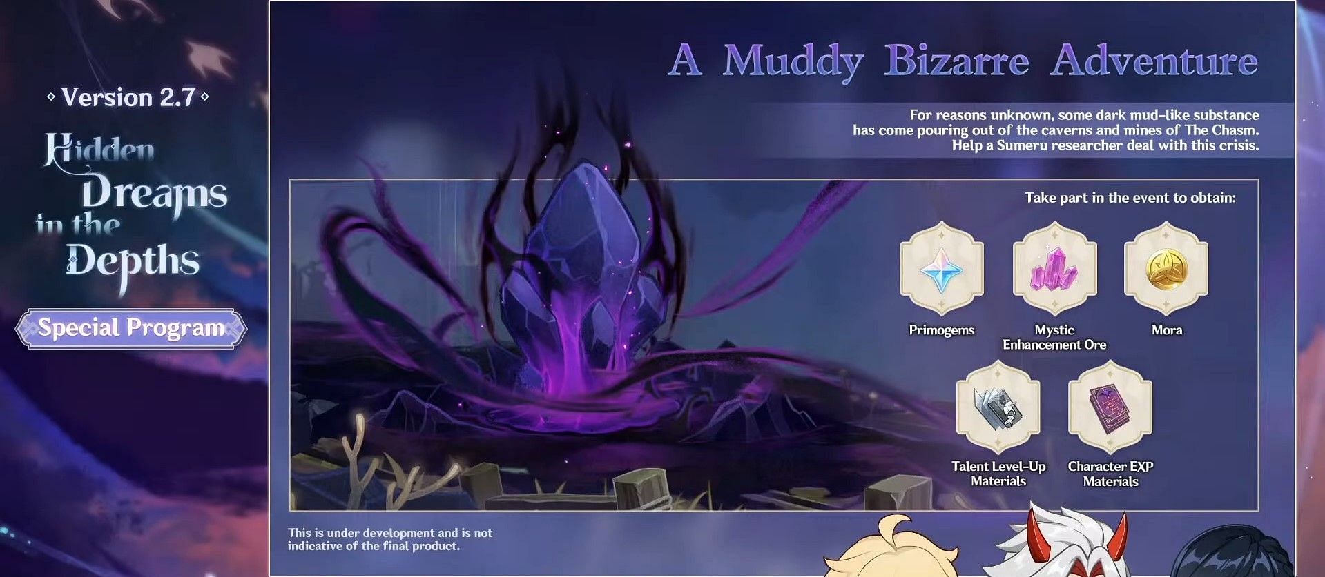 A Muddy Bizarre Adventure will also take place in The Chasm (Image via miHoYo)