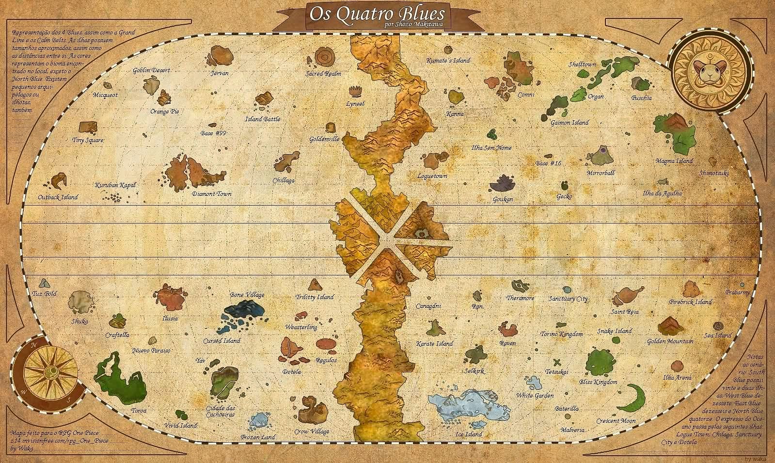 one piece travel map