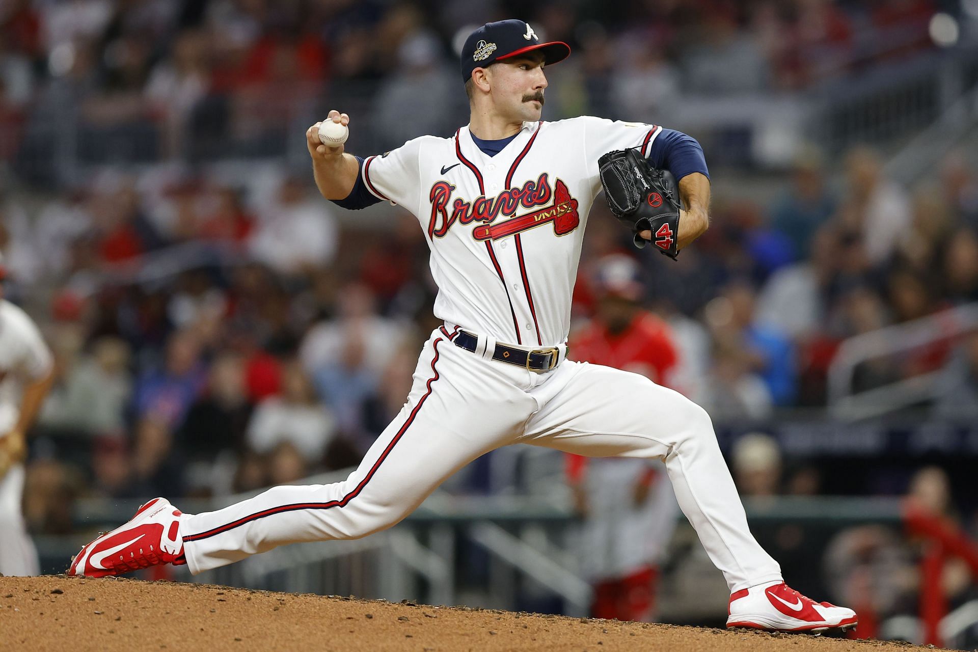 Watch: Atlanta Braves pitcher's fastball-slider leaves Philadelphia ...