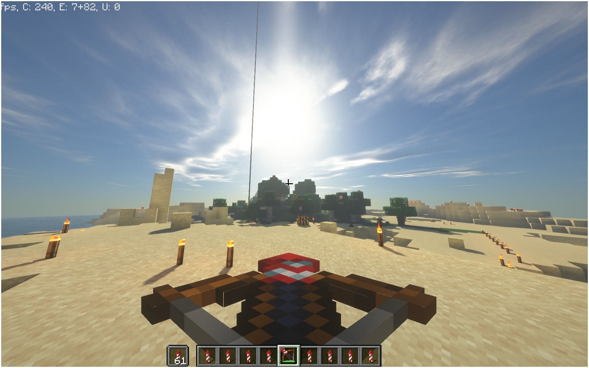 how to make a rocket launcher in minecraft crossbow