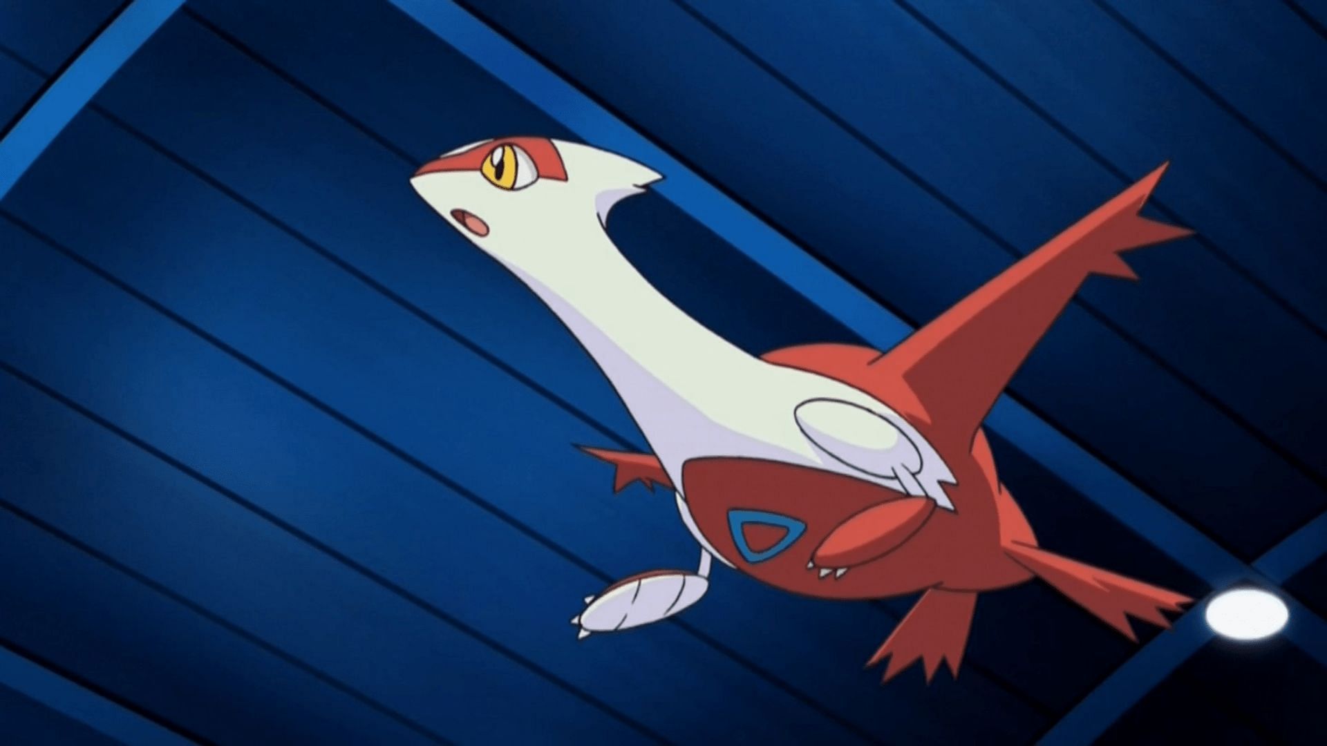 Latias as it appears in the anime (Image via The Pokemon Company)