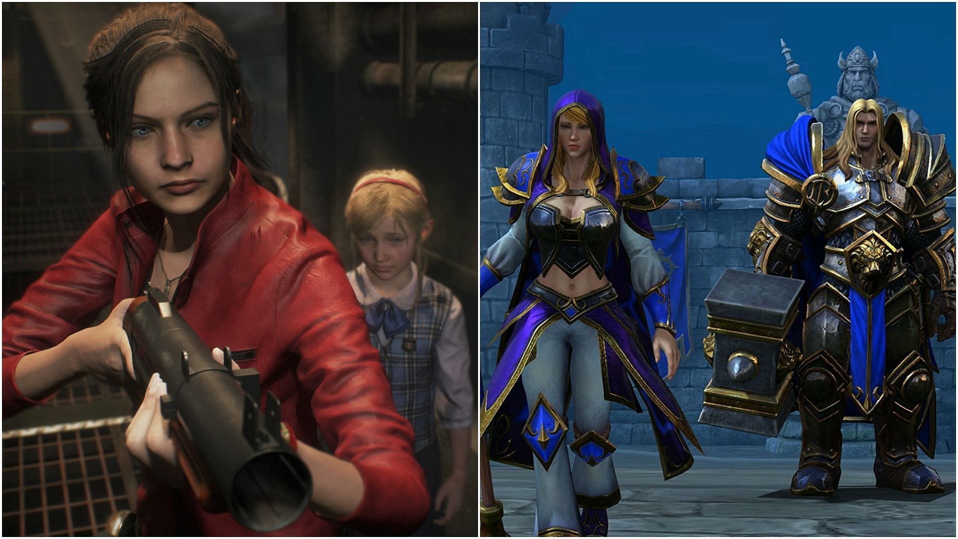 Two remakes with very different receptions (Image via Capcom and Blizzard)
