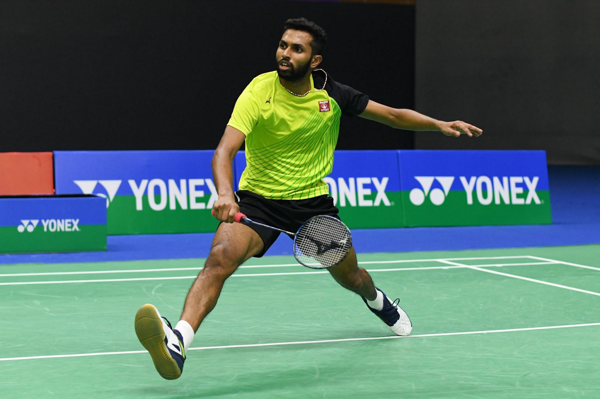 HS Prannoy beat world No. 13 Rasmus Gemke of Denmark 13-21, 21-9, 21-12 to help India upset former champions Denmark 3-2 in the Thomas Cup semi-finals on Friday. (Pic credit: BAI)