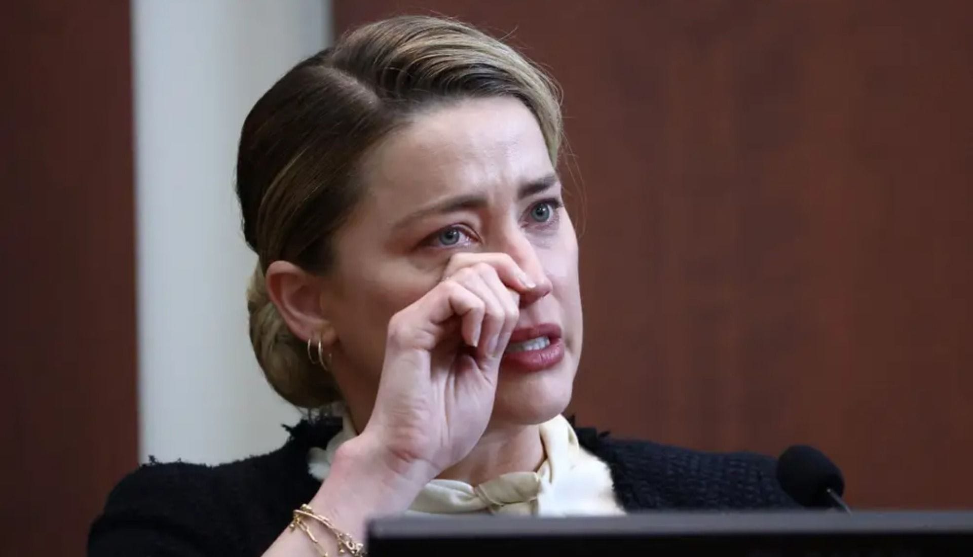 "I've never been so scared in my life" Amber Heard gives tearful
