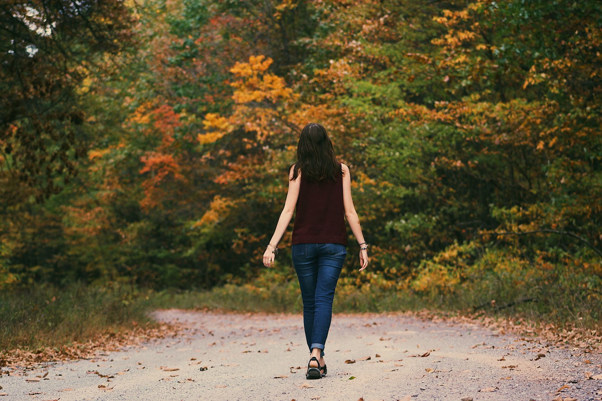 Walking calms your neurological system. (Image via Pexels / Noelle Otto)