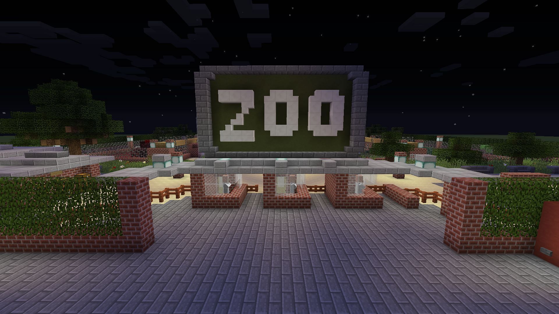 An example of a zoo (Image via Minecraft Forums)