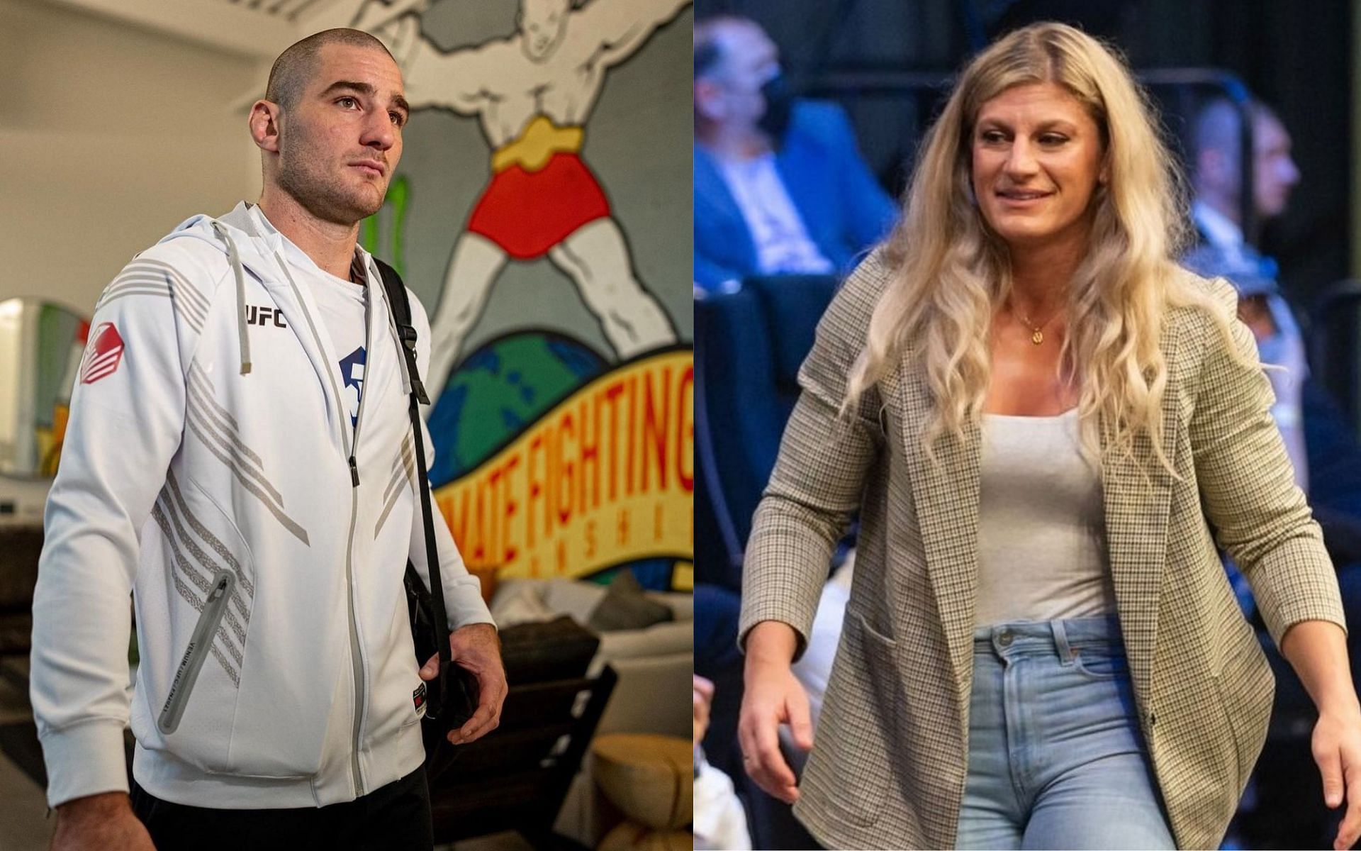 Sean Strickland (left) and Kayla Harrison (right) [Image Courtesy: @seanstrickland_mma and @judokayla on Instagram]