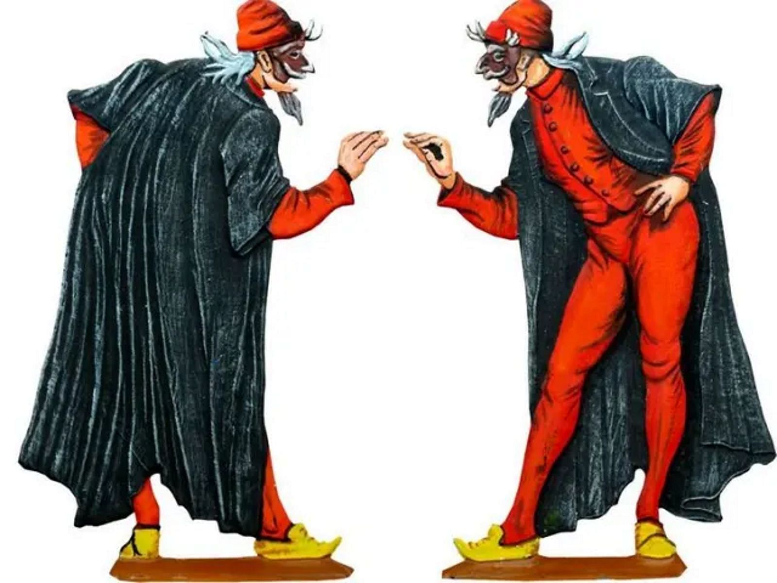 Pantalone, as he appears in commedia dell&#039;arte (Image via Venetian Mask)