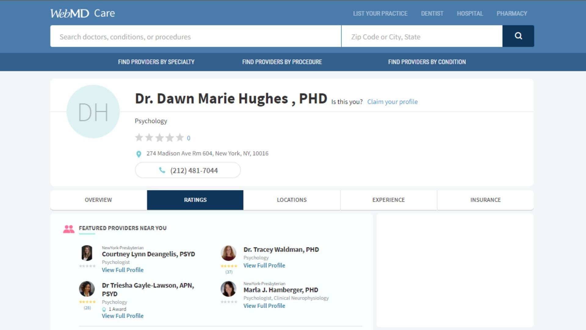Dr Dawn Hughes' MD negative reviews removed after being bombarded by