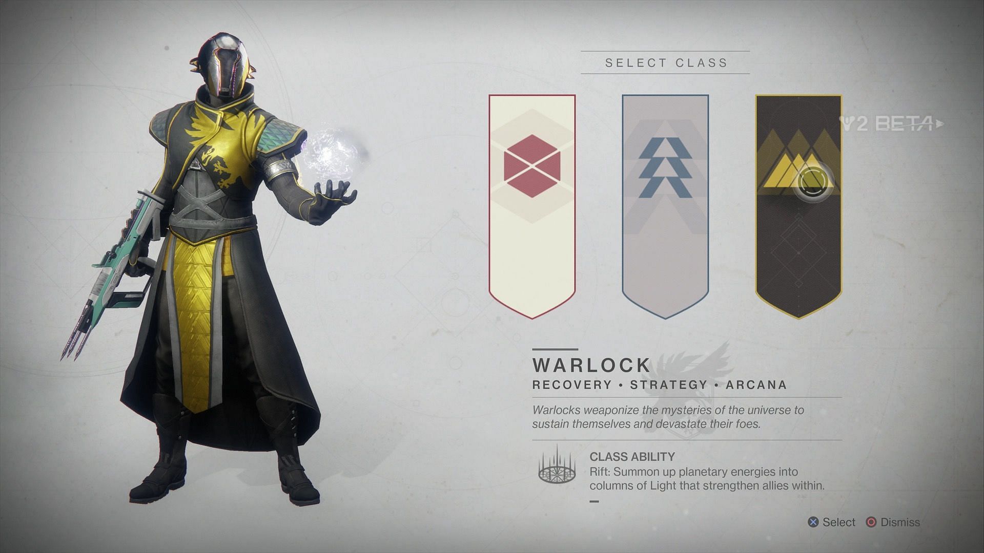 The Warlock class in Destiny 2 (Image via Bungie Inc.)