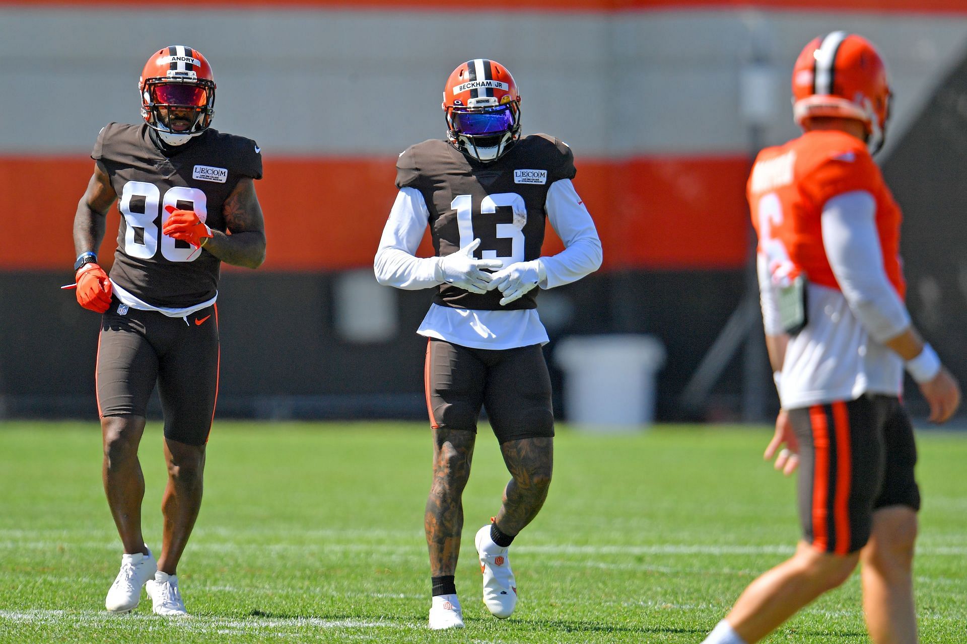 Baker Mayfield is still on the roster of the Browns while Odell Beckham Jr. is recovering from an injury