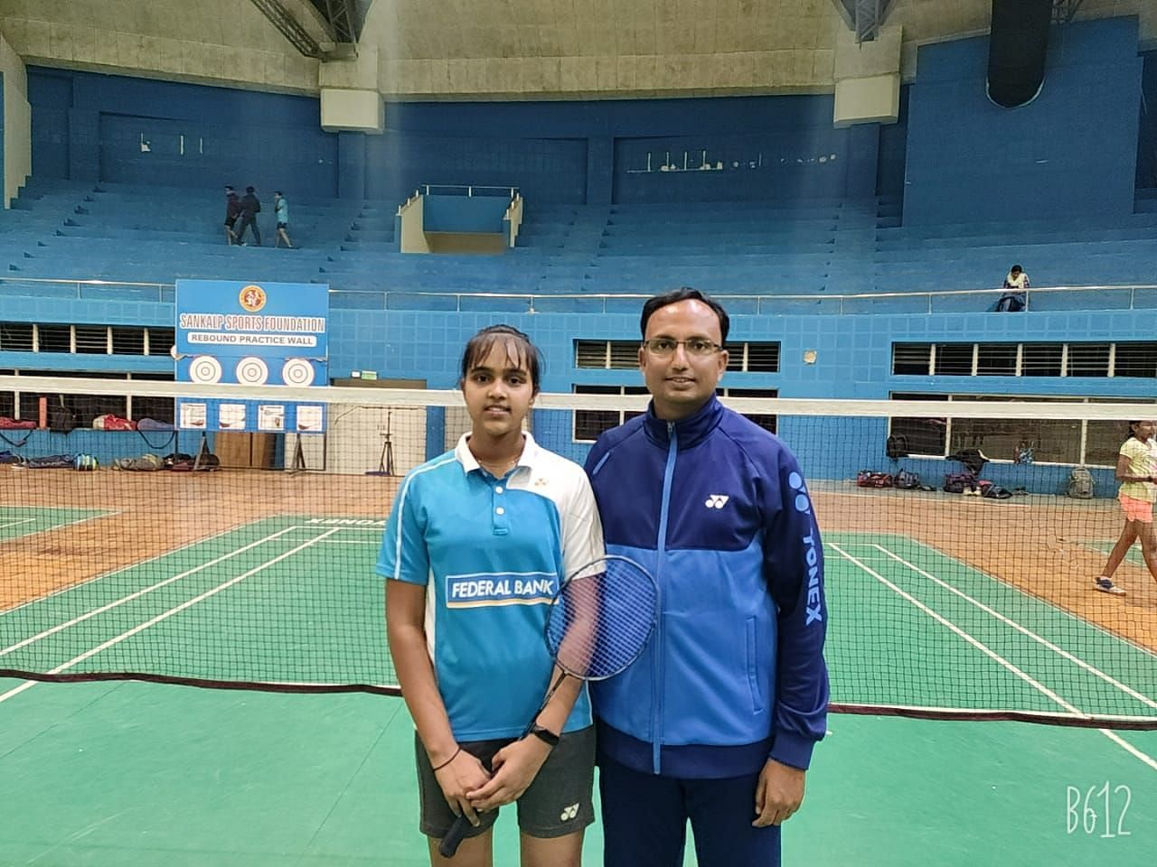 Indian U-18 girls team player Nikkita Joseph (L) with her coach Chetak Khedikar. (Pic credit: Chetak Khedikar)