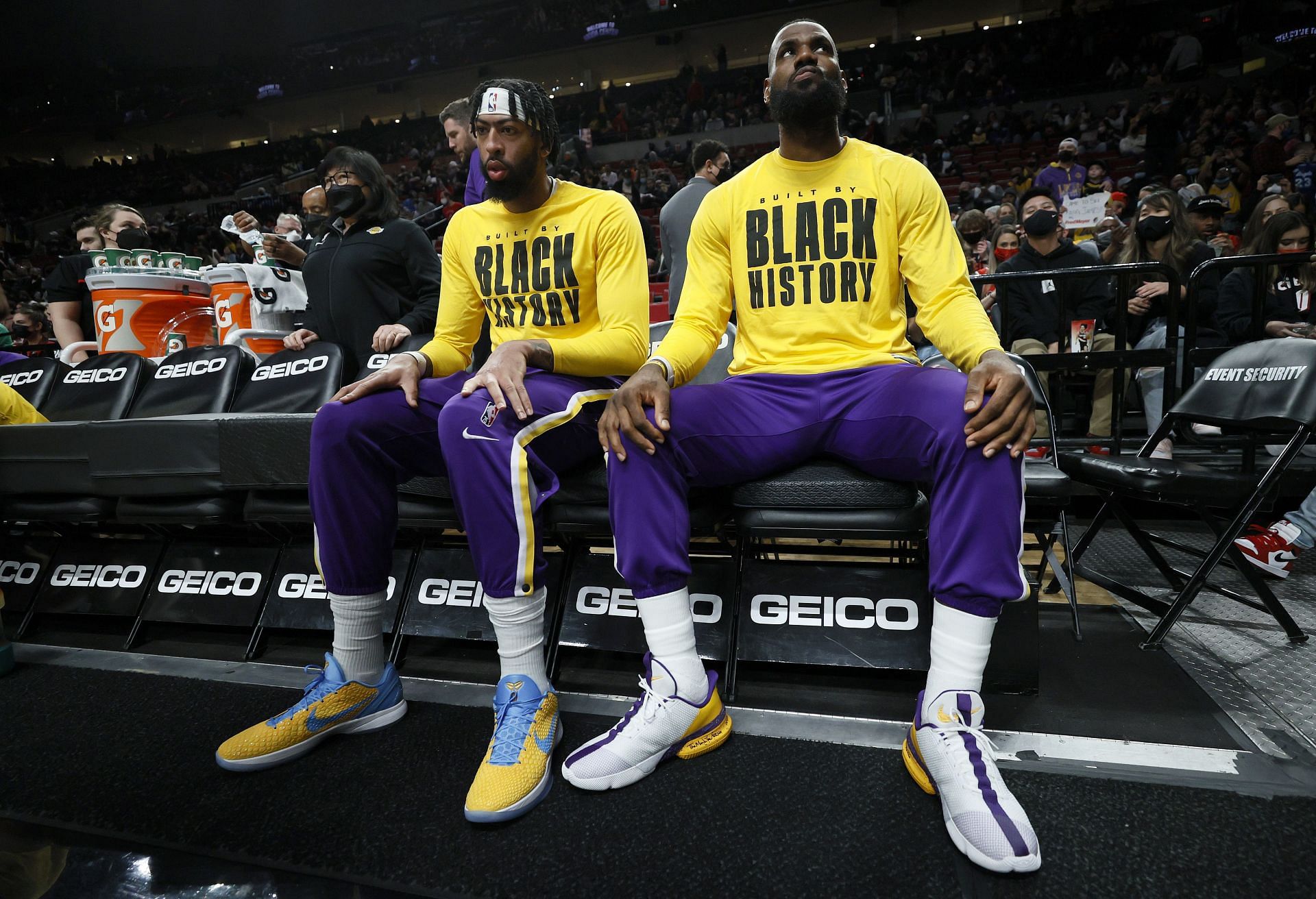 Los Angeles Lakers superstars Anthony Davis and LeBron James.