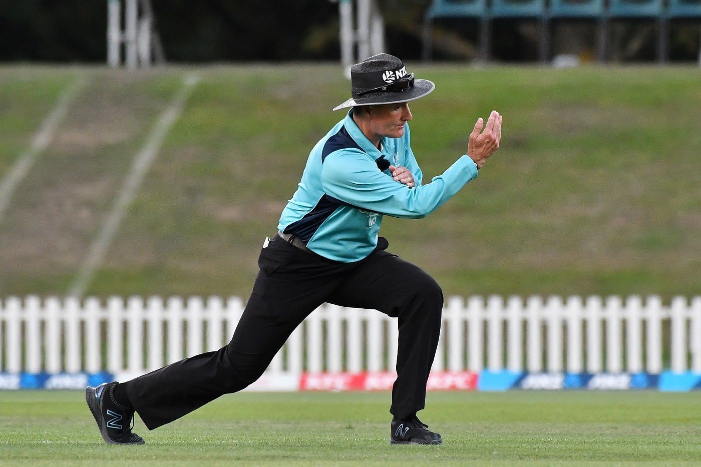 Billy Bowden signalling a boundary the perfect way he knew