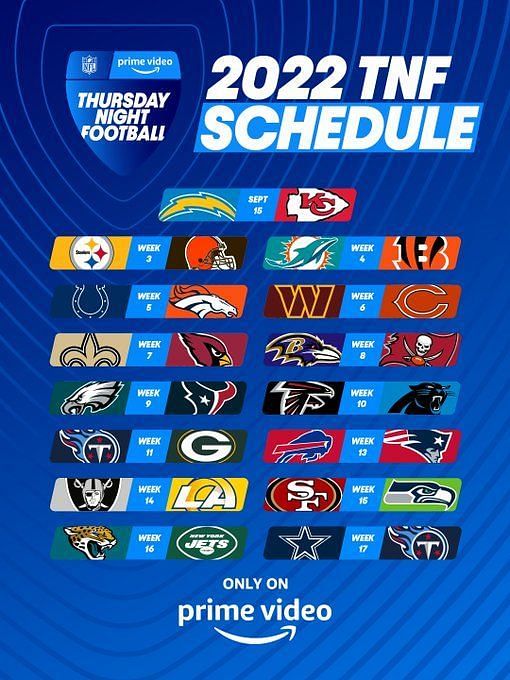 NFL Schedule who has the least primetime games