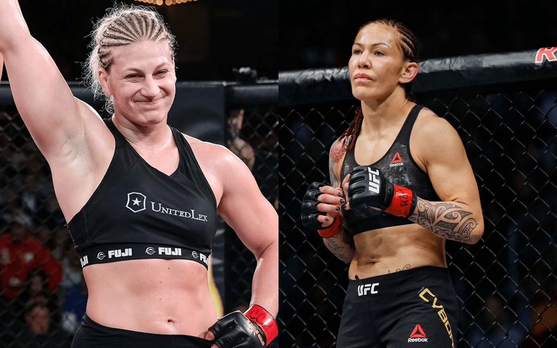 Kayla Harrison (left) and Cris Cyborg (right) [via Getty Images]