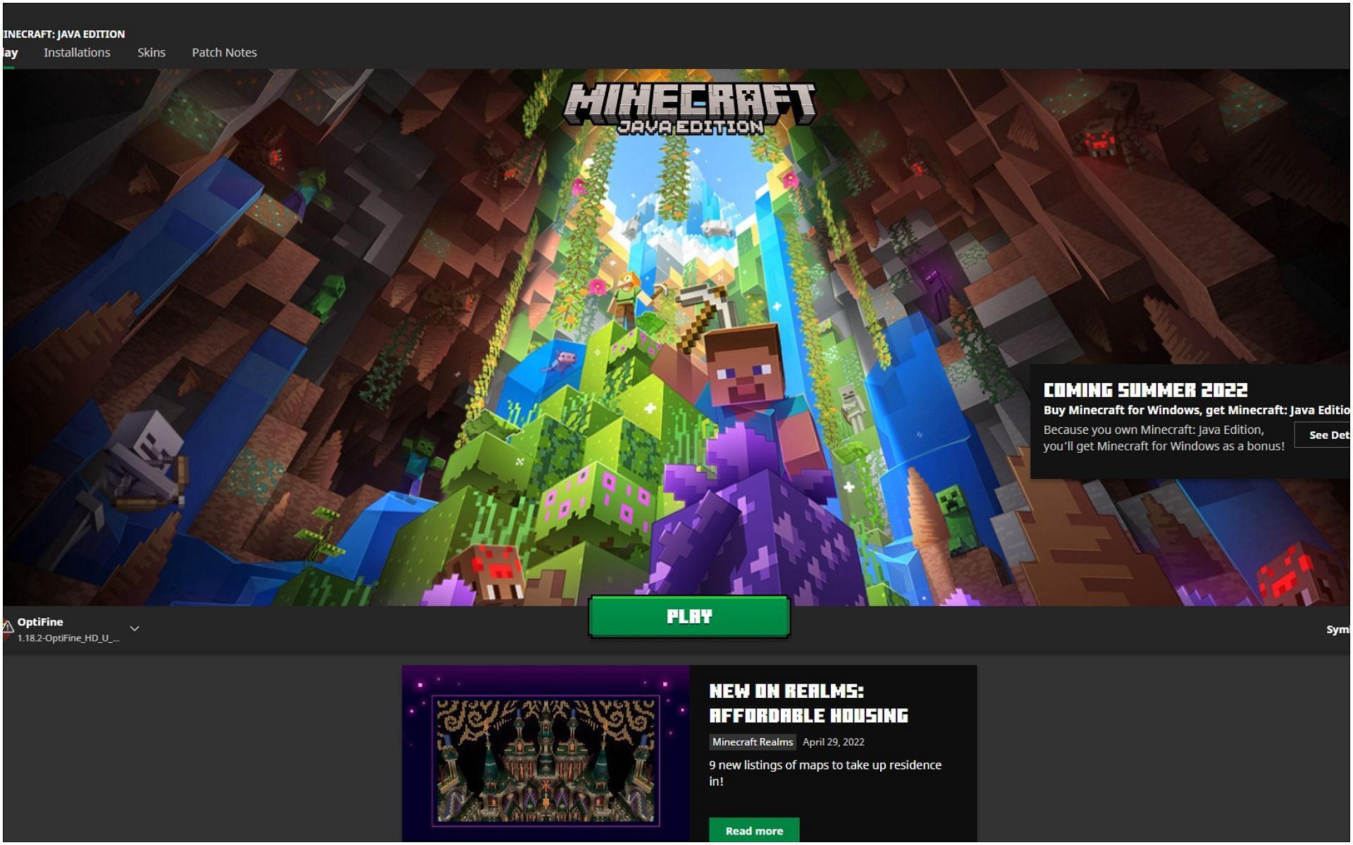 minecraft try restarting your game and launcher