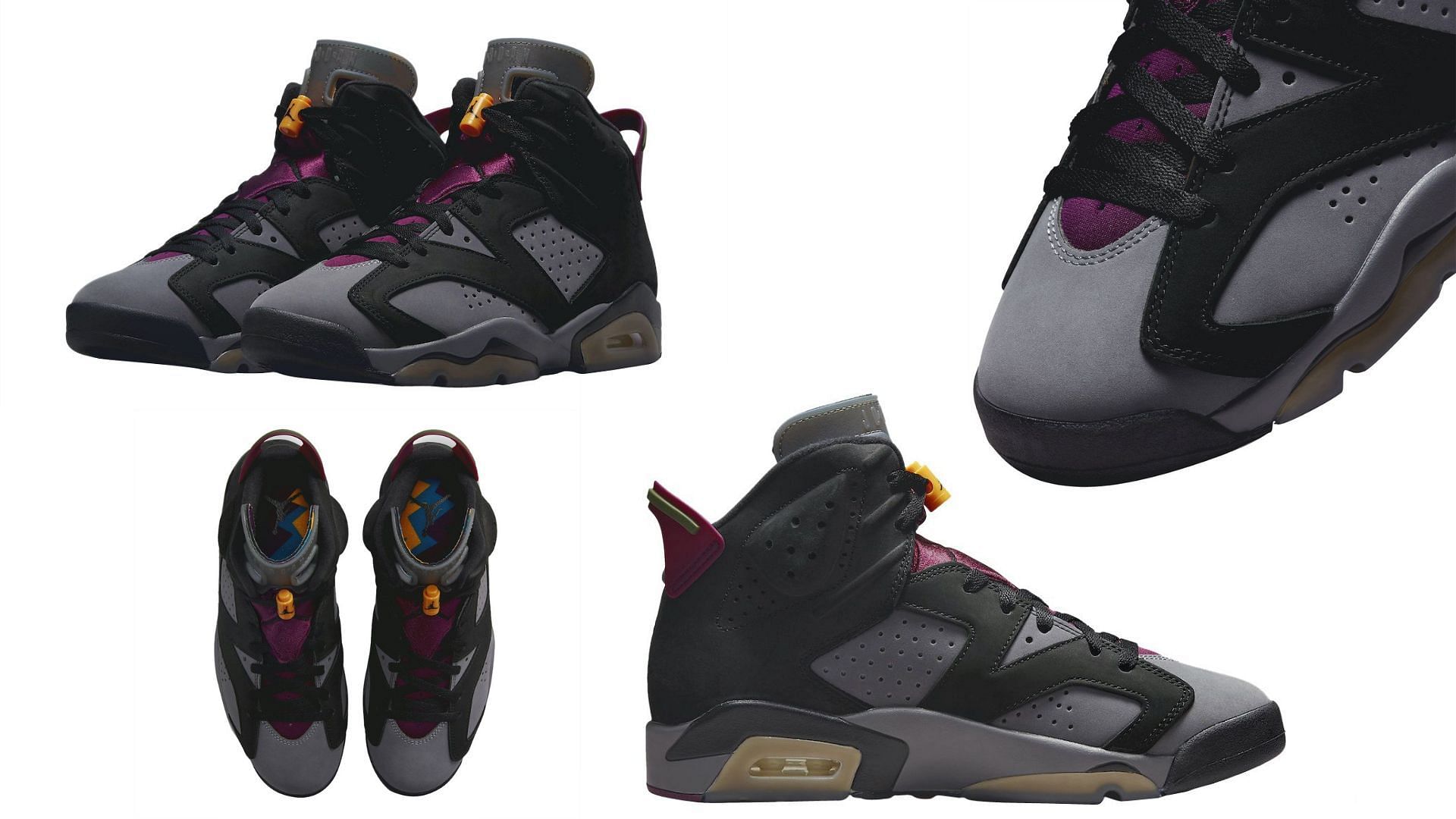 A closer look at the model&rsquo;s Bordeaux colorway (Image via Sportskeeda)