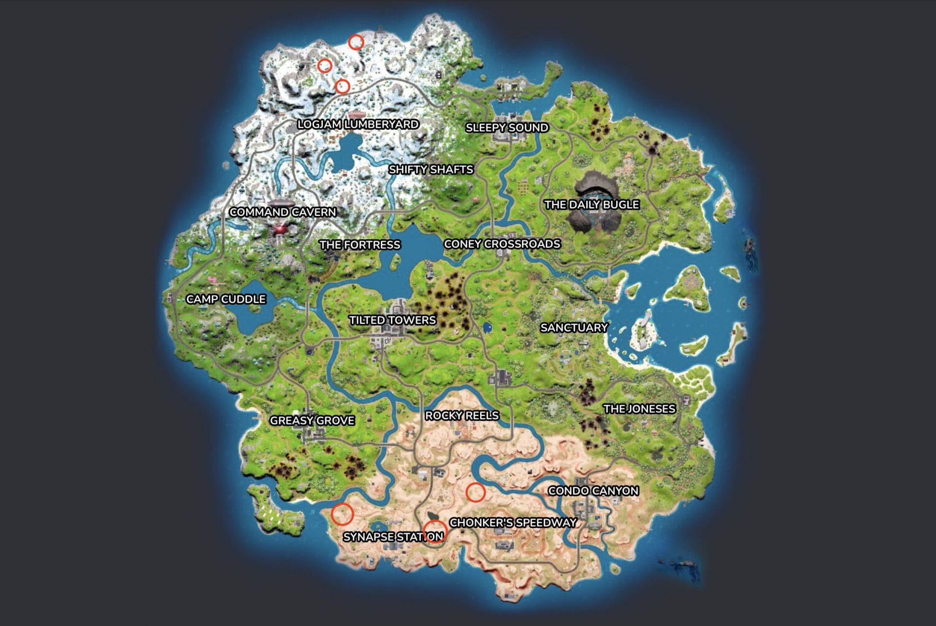 All Klombo Geyser Locations In Fortnite Chapter 3 Season 2