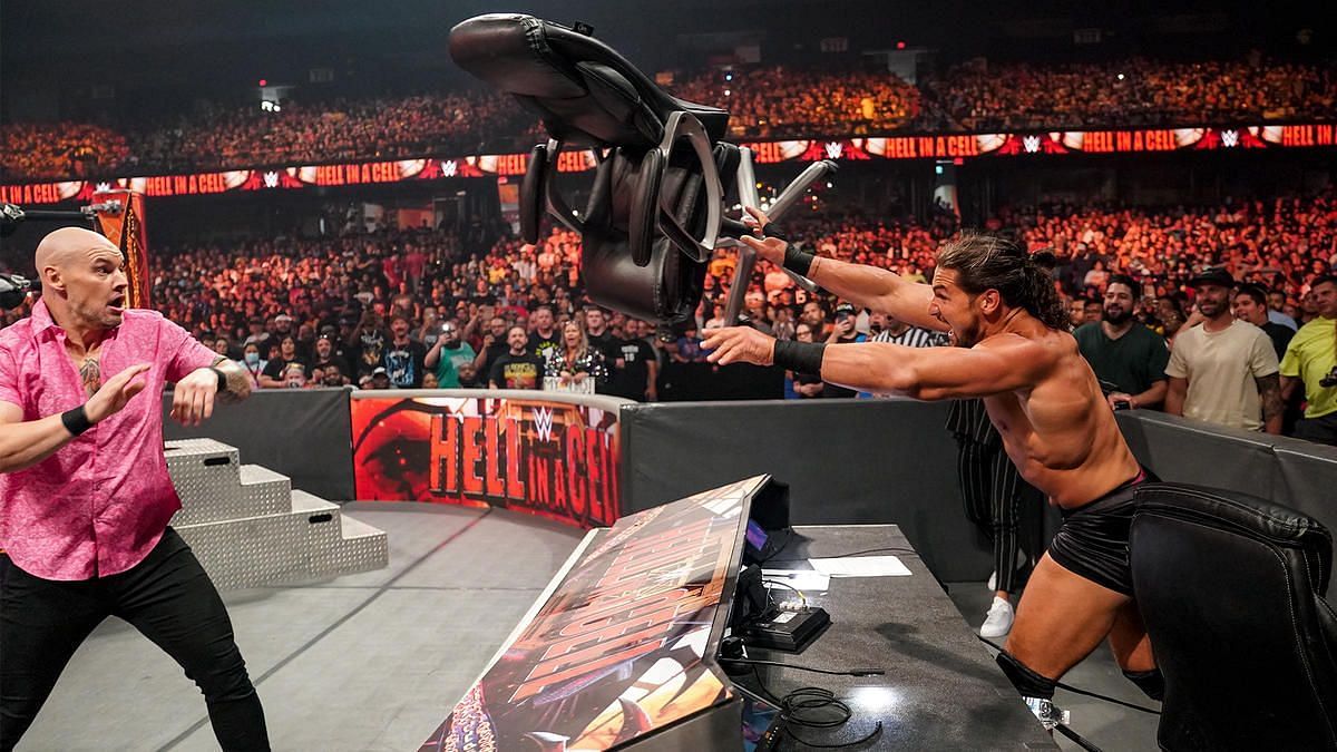 There was a lot of chair-based action at Hell in a Cell.