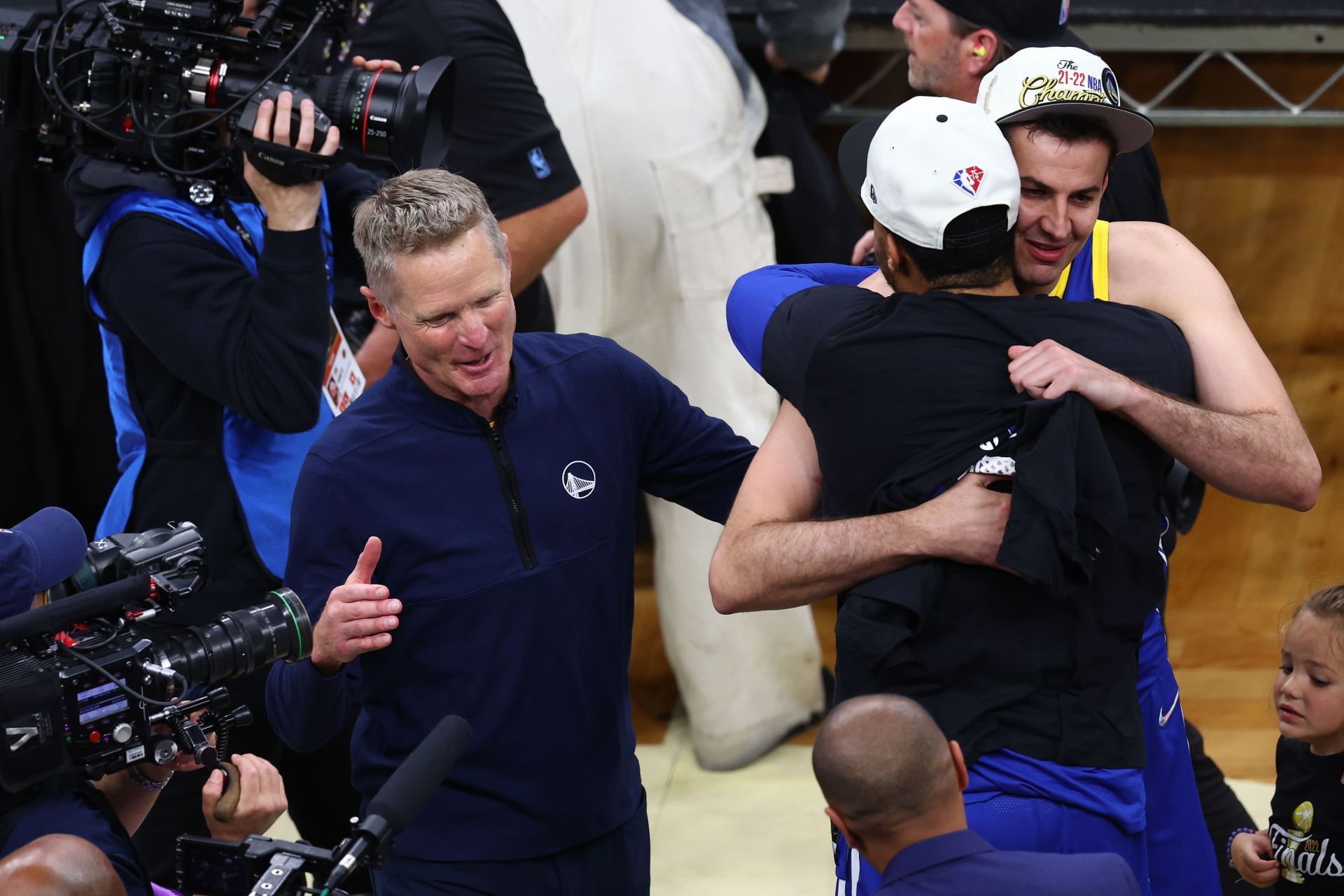 Steve Kerr shares his thoughts on his team giving it back to haters and