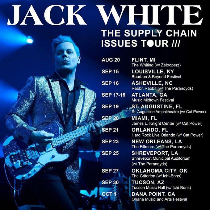 Jack White Tour 2022 Tickets, presale, where to buy, dates, and more