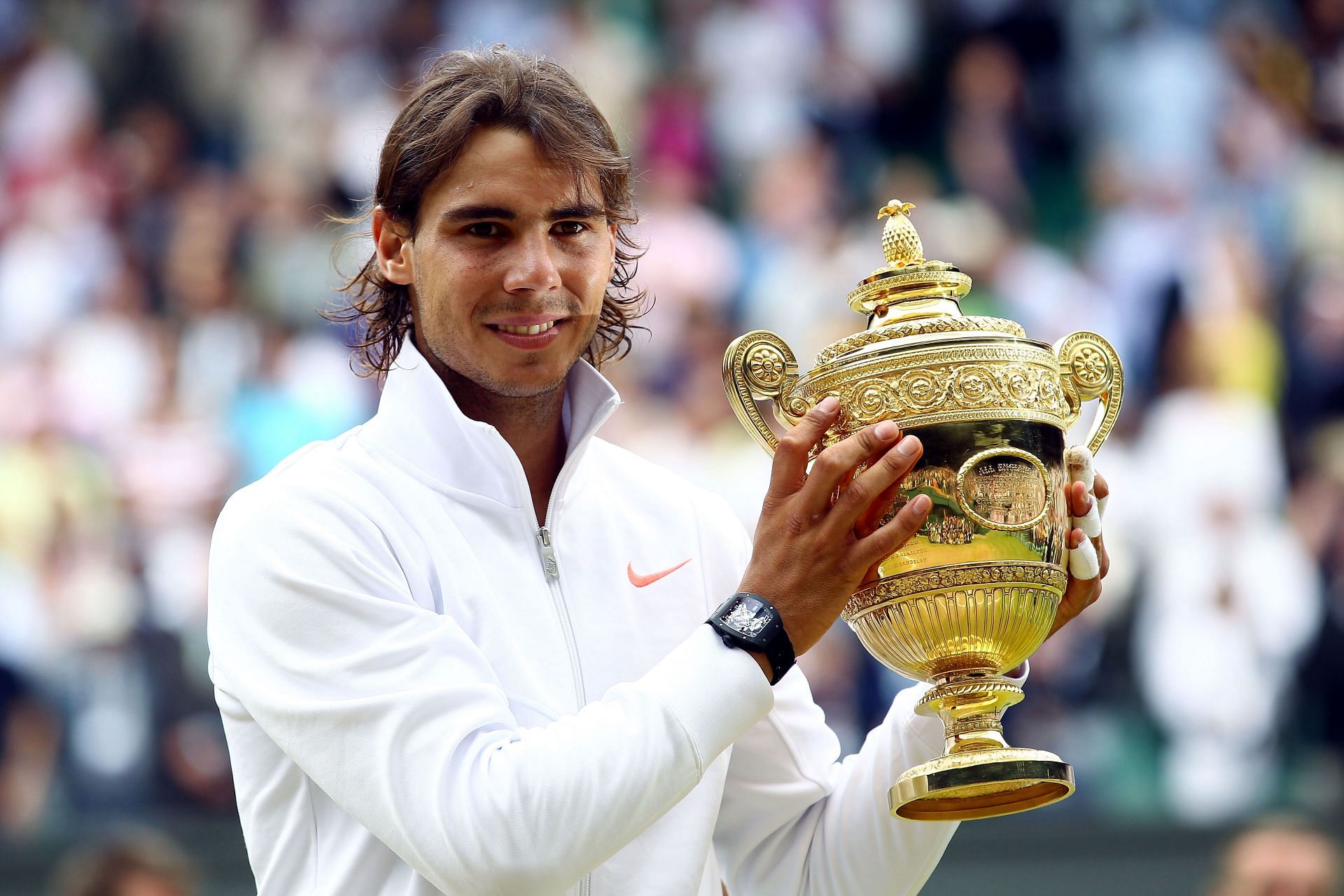 Rafael Nadal won the Wimbledon Championships in 2008 and 2010