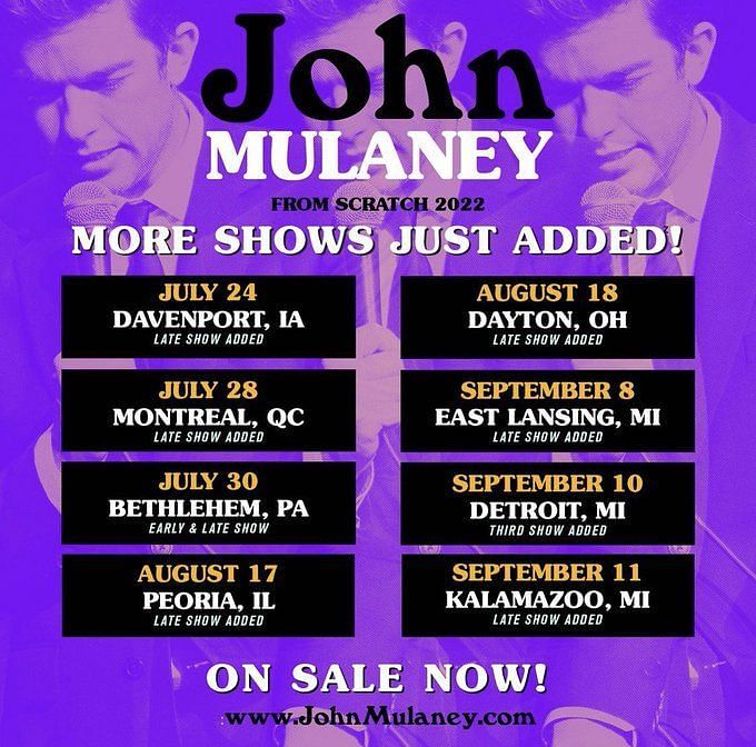 john mulaney tour schedule