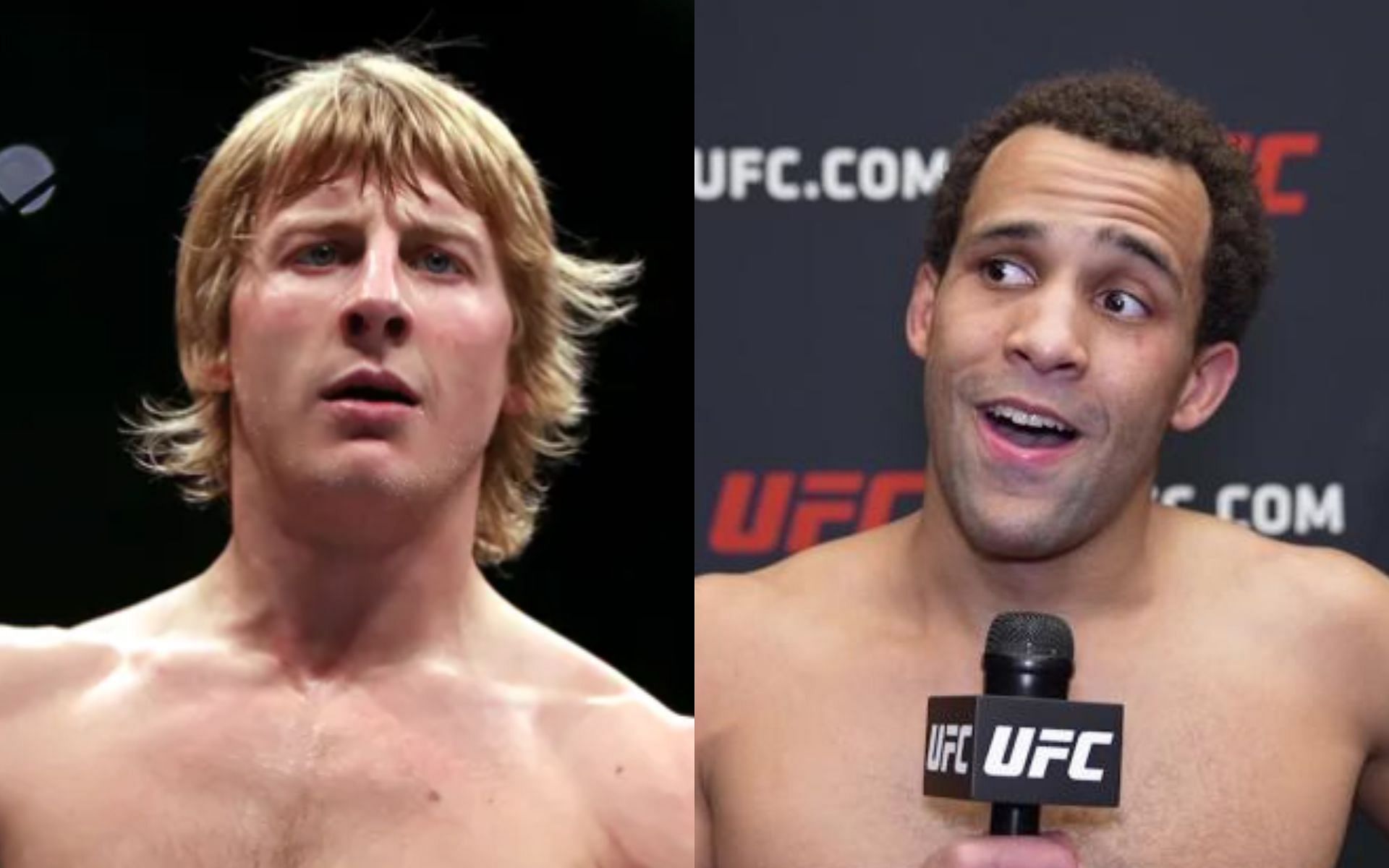 Paddy Pimblett (left. Image credit: Photo by Kieran Cleeves/PA Images via Getty Images), Jordan Leavitt (right. Image credit: UFC.com)