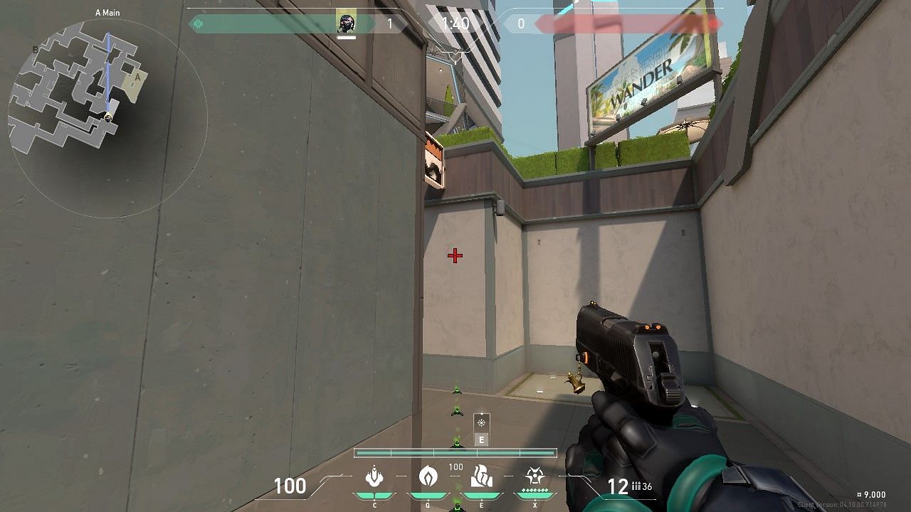 Players need to line up their crosshairs as seen in the image. (Screenshot by Sportskeeda)