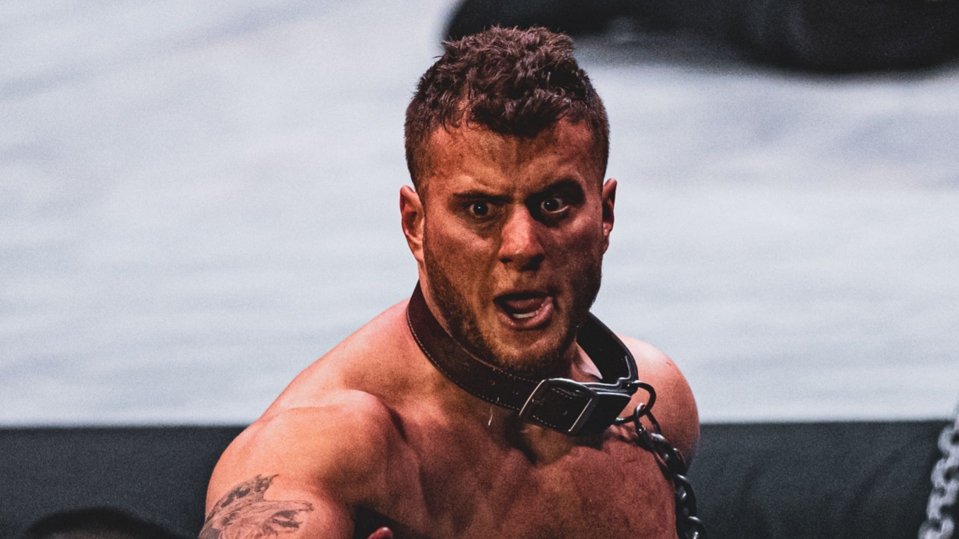 MJF during his match at AEW Revolution 2022