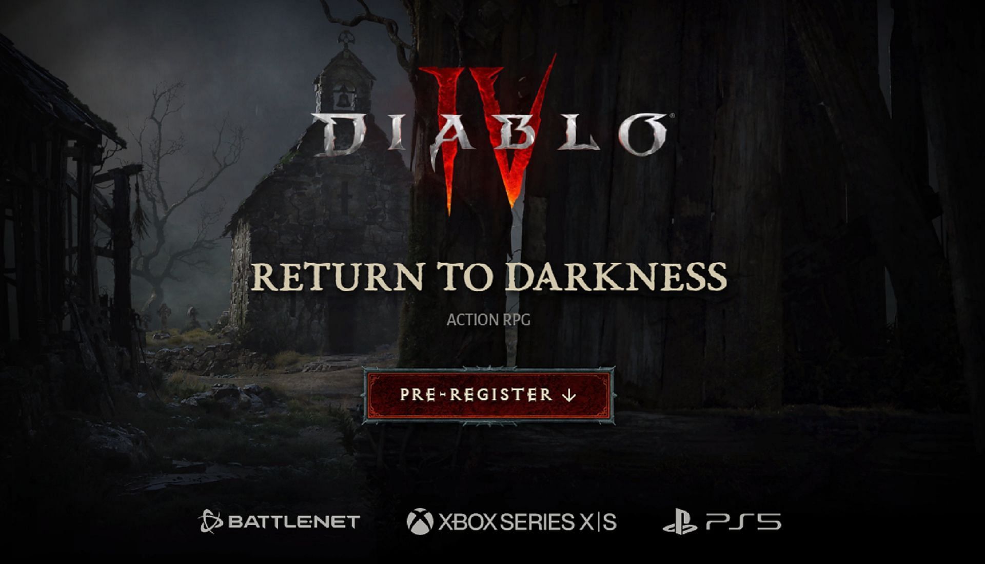 Diablo IV&#039;s beta signup page (Image via Activision Blizzard)