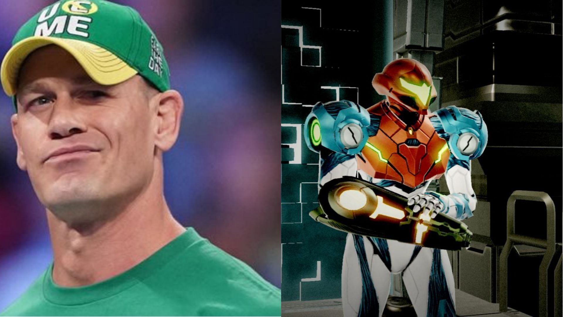 It has appeared that John Cena had a wish for a 2D Metroid game (Images via WWE, Nintendo)