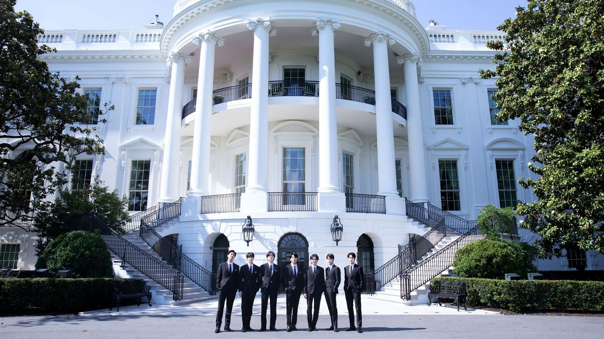 The group paid a visit to the White House (Image via BigHit)