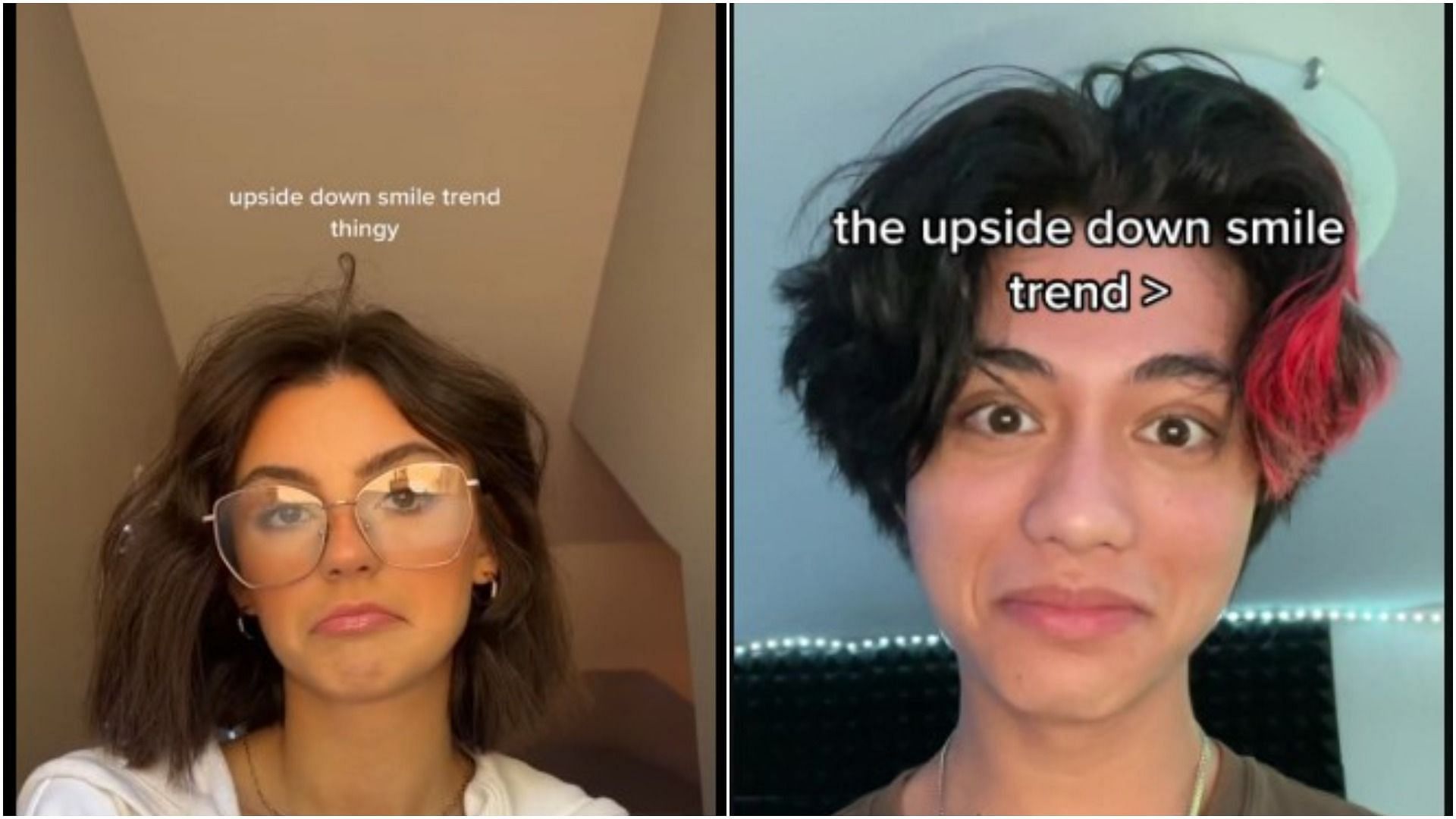 What is ‘upsidedown’ smile on TikTok?