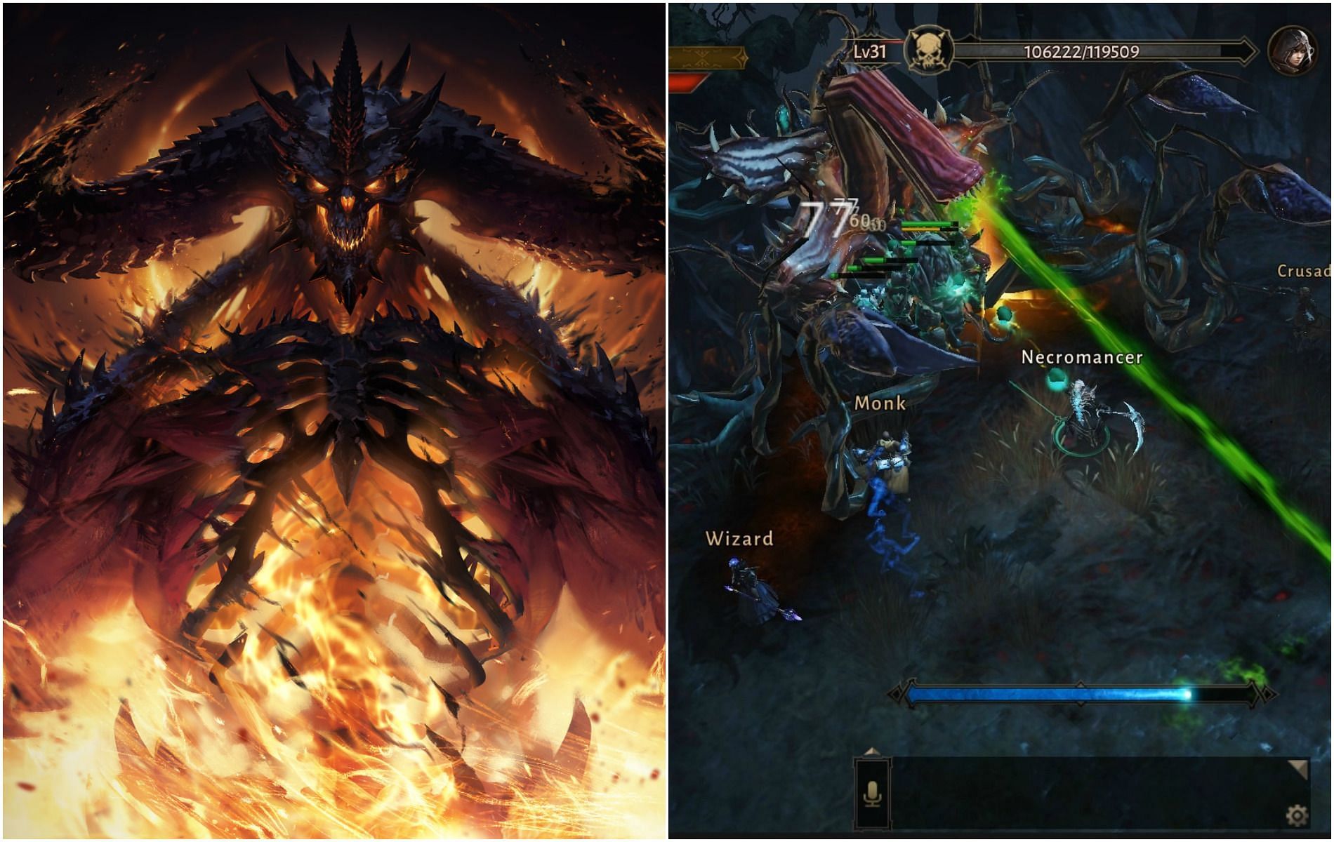 Return to the iconic world of Diablo in this mobile installment (Images via Blizzard)