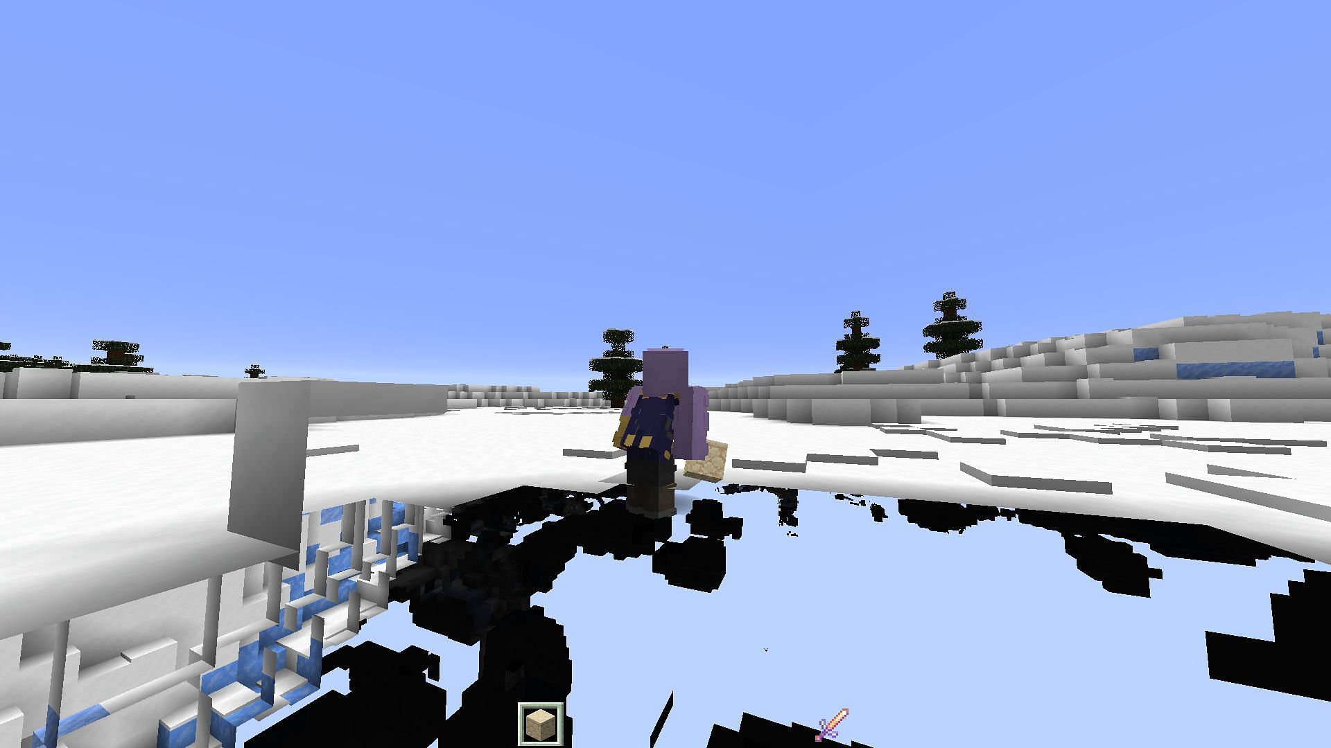 This snow-oriented x-ray issue has yet to be fixed (Image via Minecraft Bug Report)