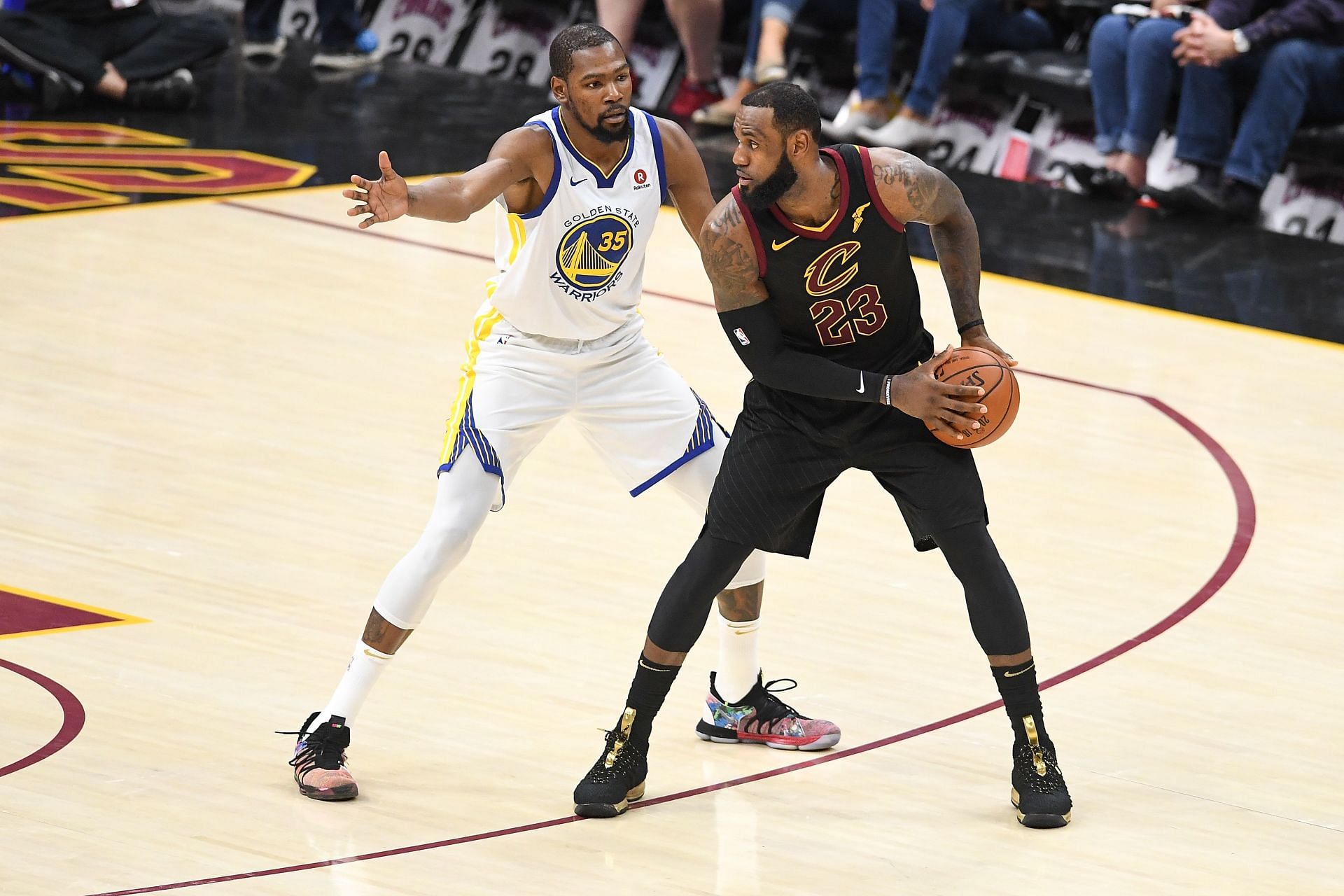 LeBron James (right) and Kevin Durant