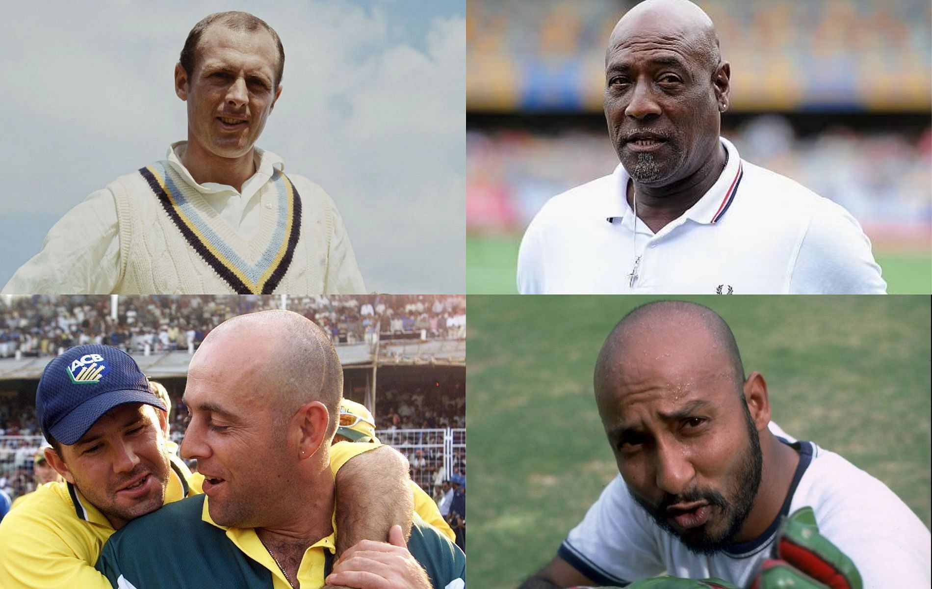 A number of bald cricketers have had successful careers. Pics: Getty Images