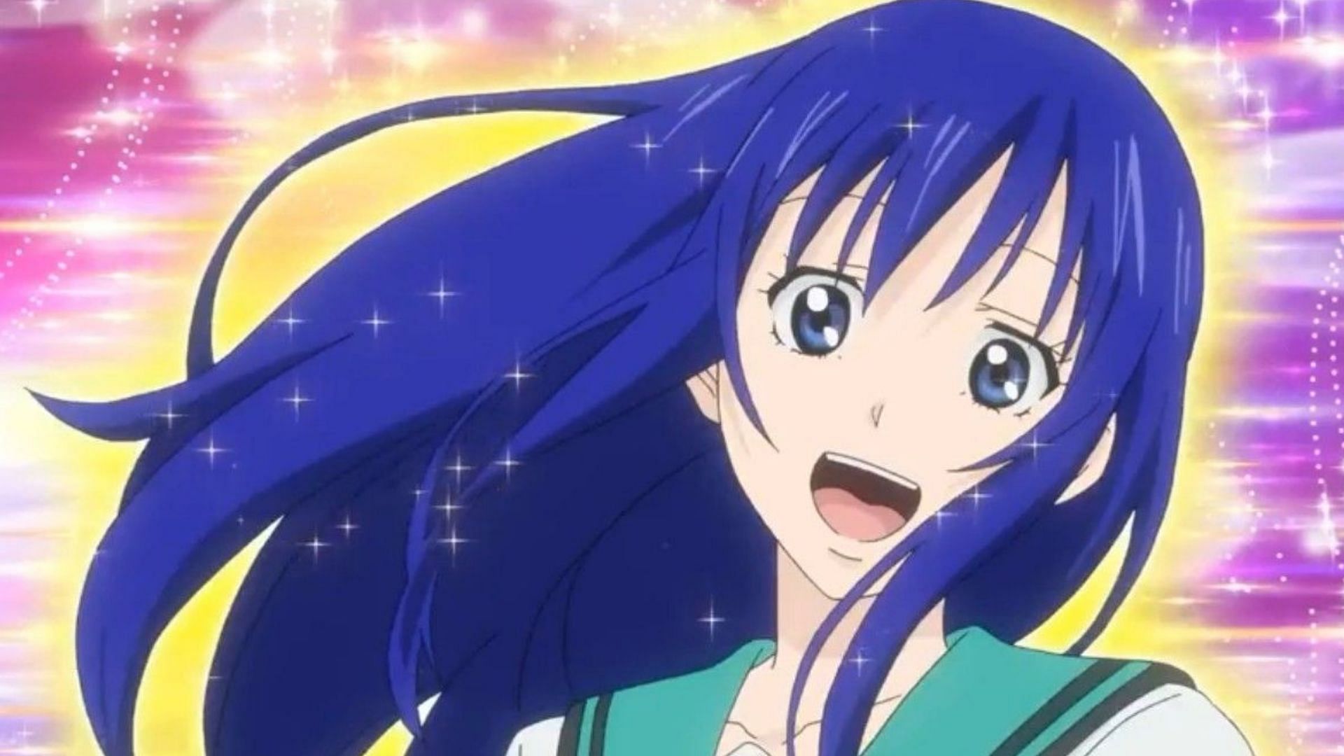 blue hair anime
