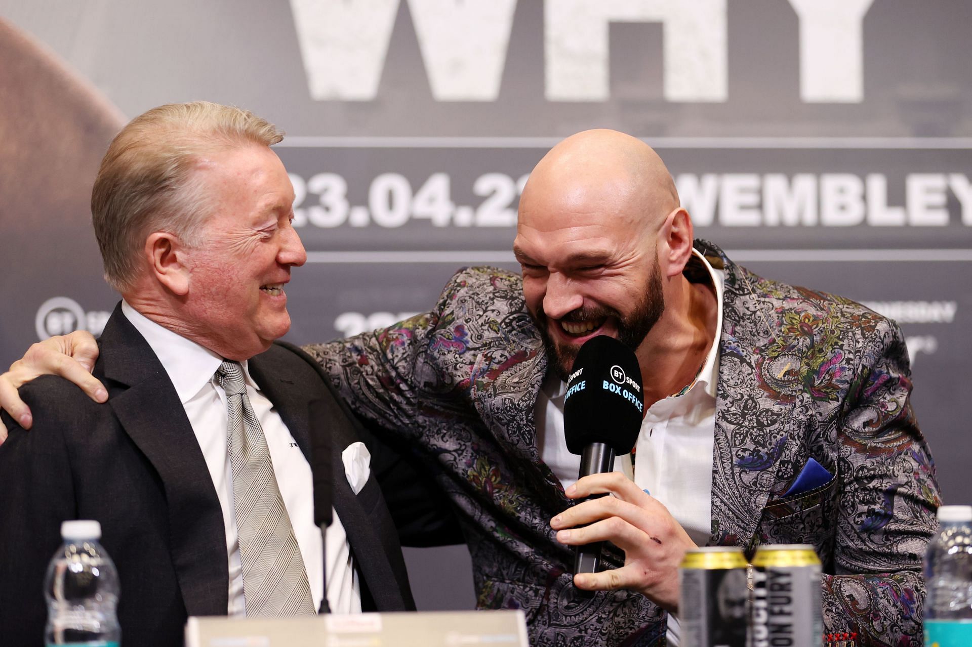 Frank Warren (L) will have to pay up to Tyson Fury (R) for him to return to the boxing ring.