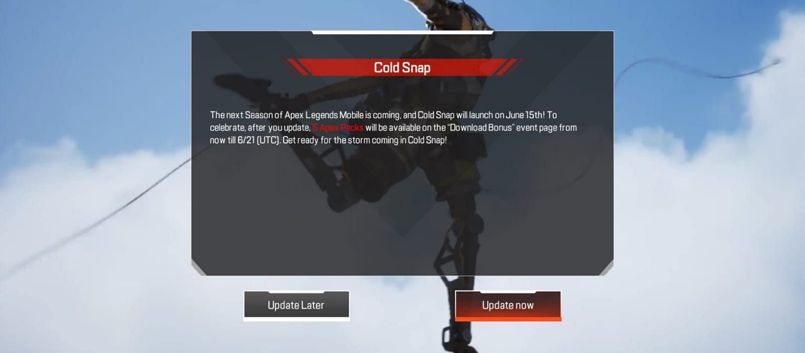 Update arrival date and rewards (Image via EA)