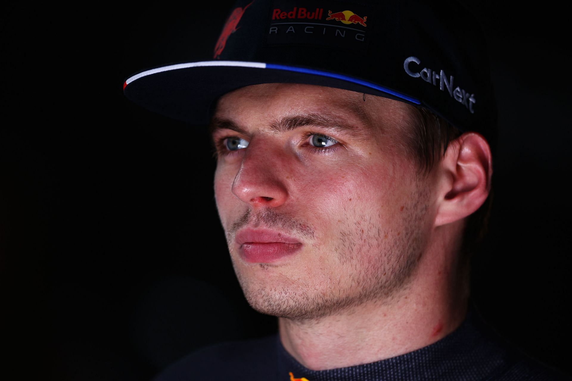 Max Verstappen talks to the media in the Paddock after qualifying ahead of the F1 Grand Prix of Azerbaijan at Baku City Circuit on June 11, 2022 in Baku, Azerbaijan. (Photo by Clive Rose/Getty Images)